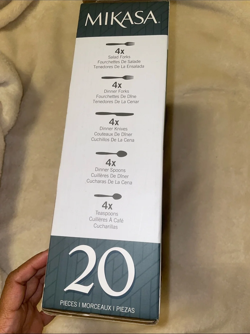 BNIB Mikasa Serena Premium Stainless Steel Flatware Set 20 pcs